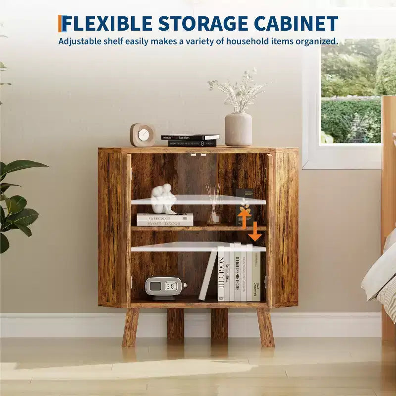Meuble d'angle de style fermette