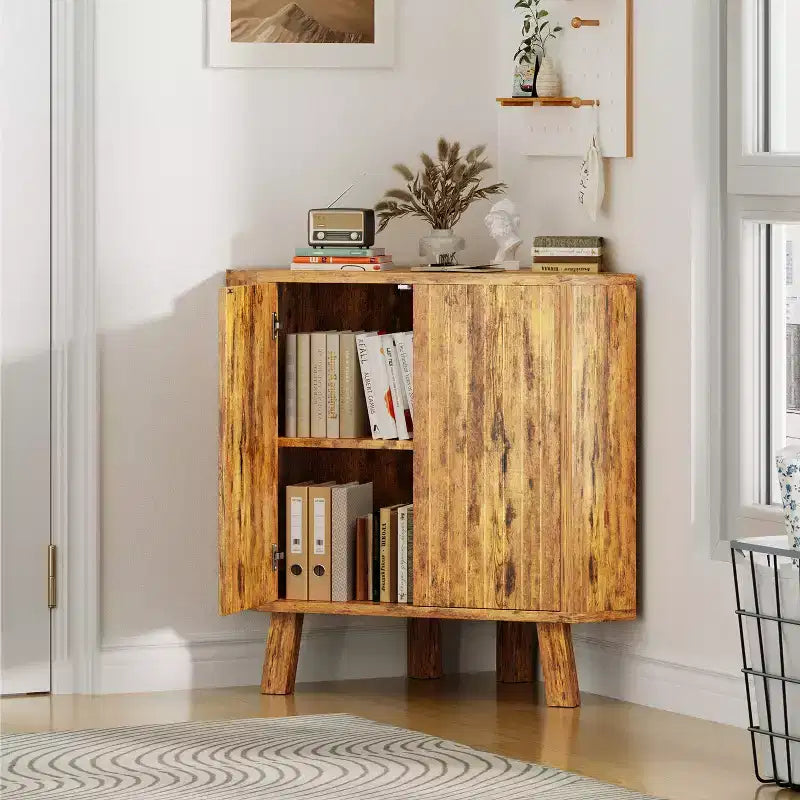 Meuble d'angle de style fermette