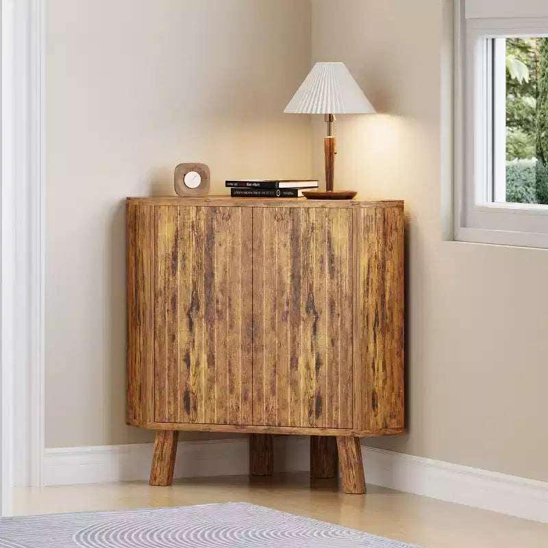 Meuble d'angle de style fermette