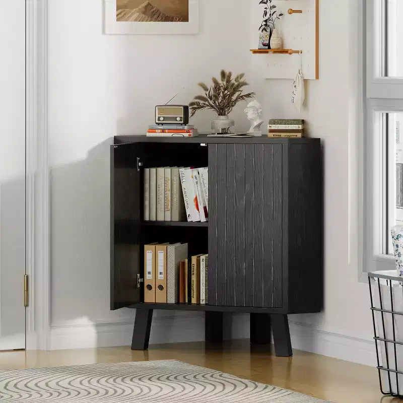 Meuble d'angle de style fermette