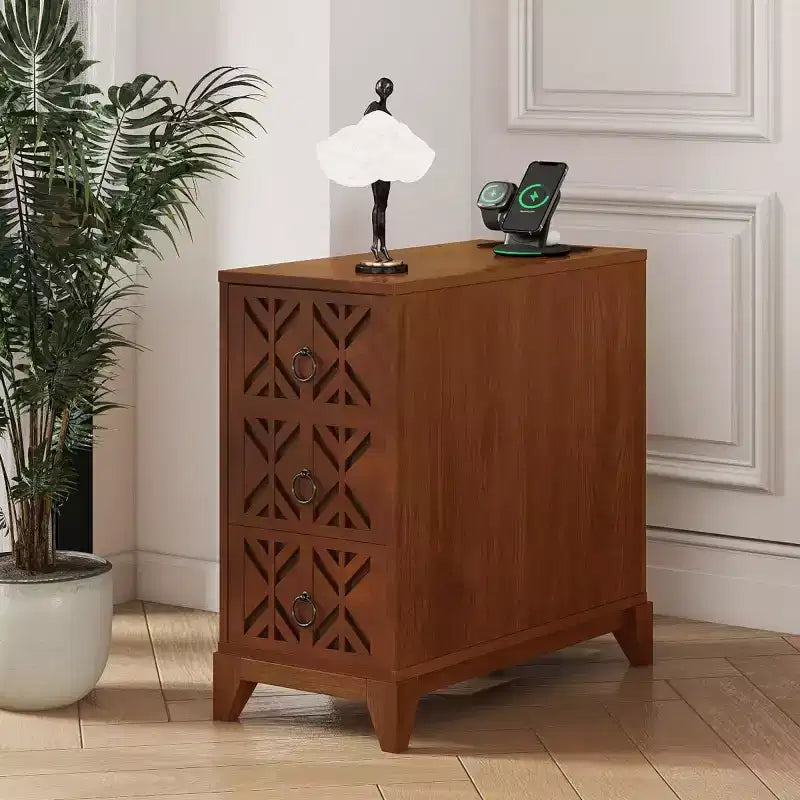 Table d'appoint à trois tiroirs