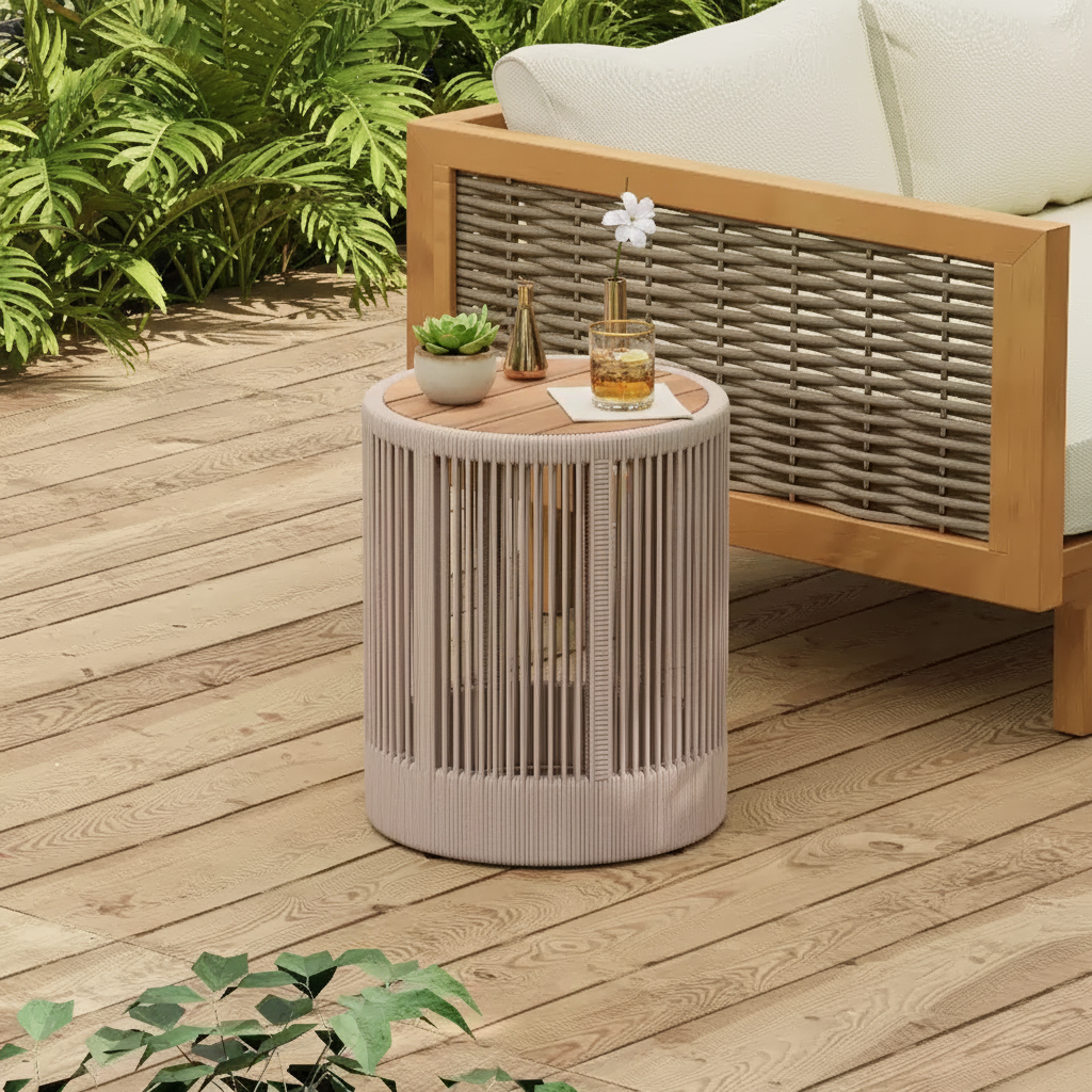 Table d'appoint moderne de style campagnard