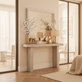 Miroir de coiffeuse en bois massif blanc