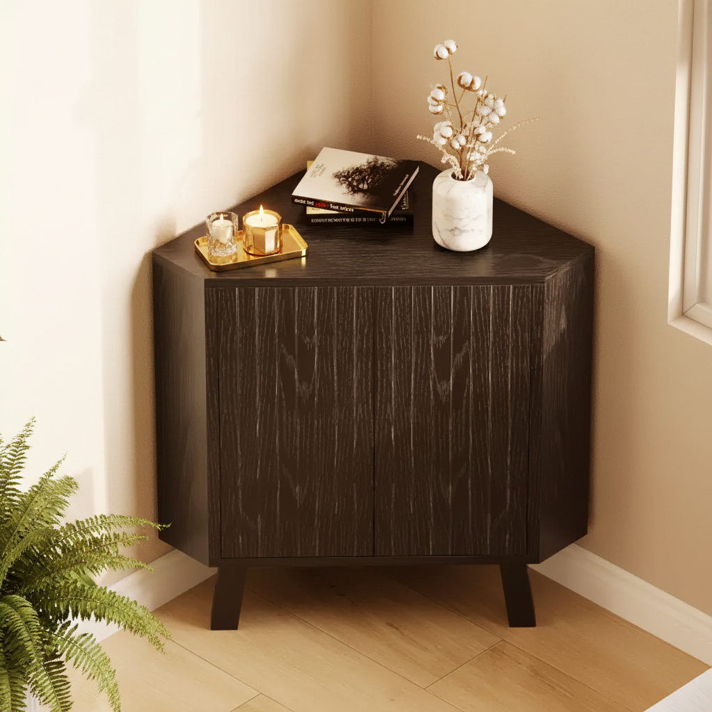 Meuble d'angle de style fermette
