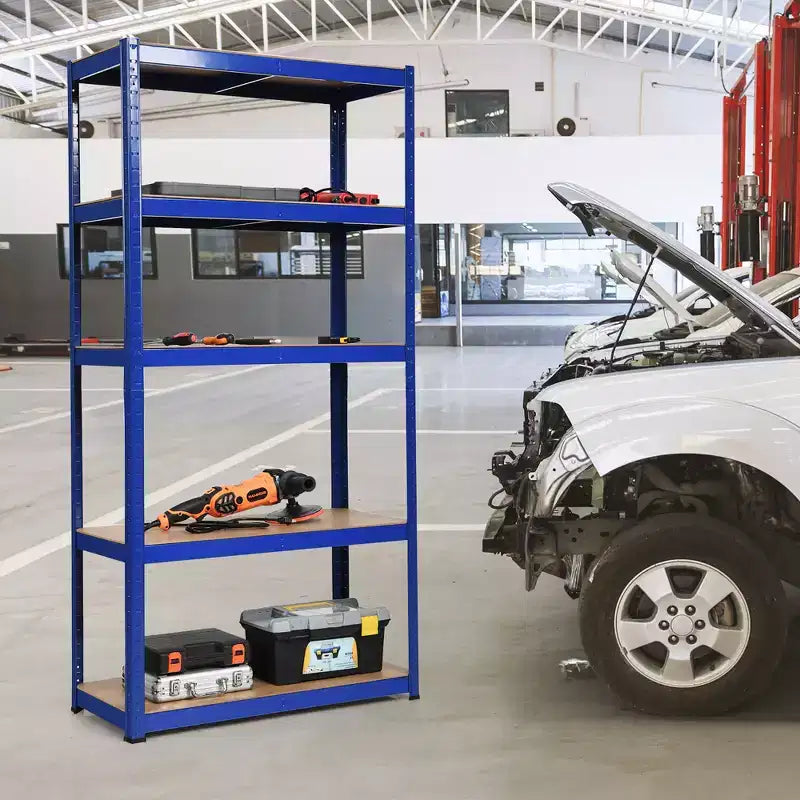 Étagères de rangement robustes, étagères de garage en métal acier