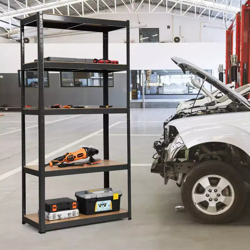 Étagères de rangement robustes, étagères de garage en métal acier