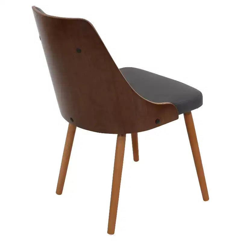 Chaise de salle à manger moderne en noyer de style médiéval