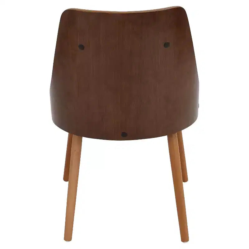 Chaise de salle à manger moderne en noyer de style médiéval